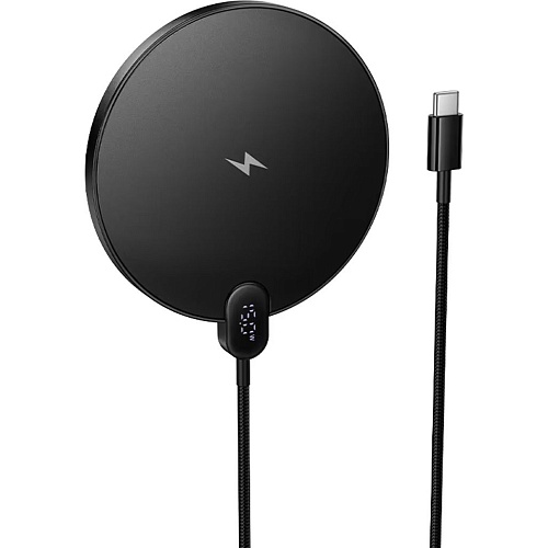Беспроводное зарядное устройство Hoco CW62 Peak 15W Magnetic Black (6942007654517)