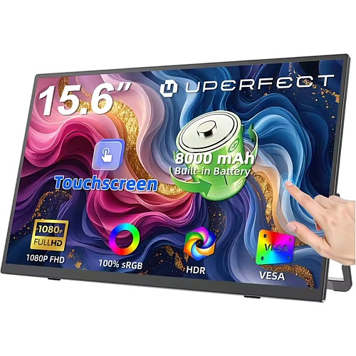 Портативный монитор UPERFECT 15.6" Touch FHD 60Hz 8000mAh