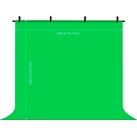 Фон хромакей зеленый Puluz PU5205G 2x2м