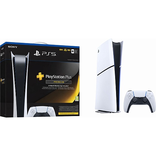 Игровая консоль Sony PlayStation 5 Slim Digital Edition 825GB + PS Plus Premium 24 Month