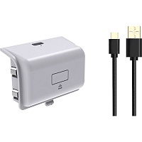 Акумулятор Dobe TYX-0633 для геймпада Xbox Series S/X + кабель USB-C - USB-A White