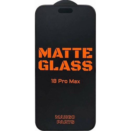 Защитное стекло Mango Matte Full Cover Glass для Apple iPhone 18 Pro Max Black