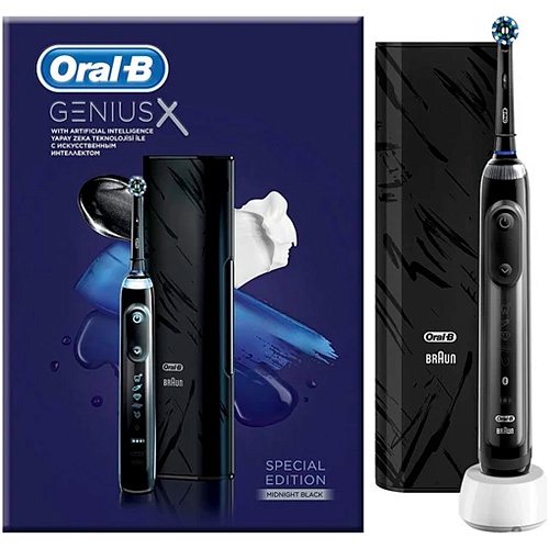 Электрическая зубная щетка Oral-B Genius X Special Edition Midnight Black (D706.513.6X) Уценка