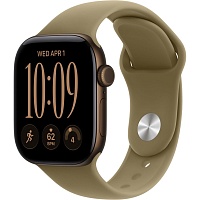 Смарт-часы Apple Watch Series 12 GPS 42mm Dark Bronze Aluminum Case with Olive Sport Band M/L (MJEG4)