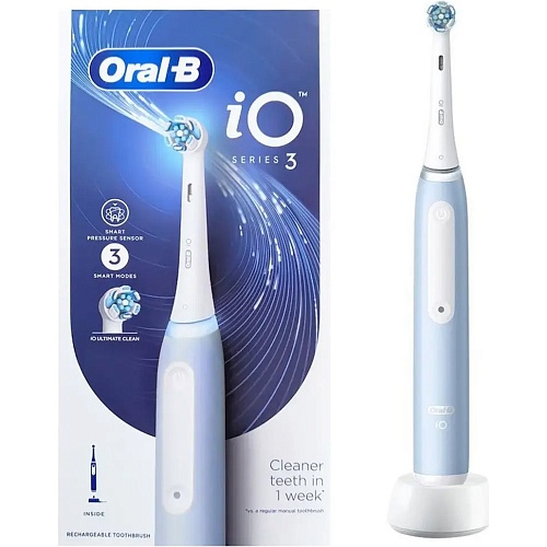 Электрическая зубная щетка Oral-B iO Series 3 Ice Blue
