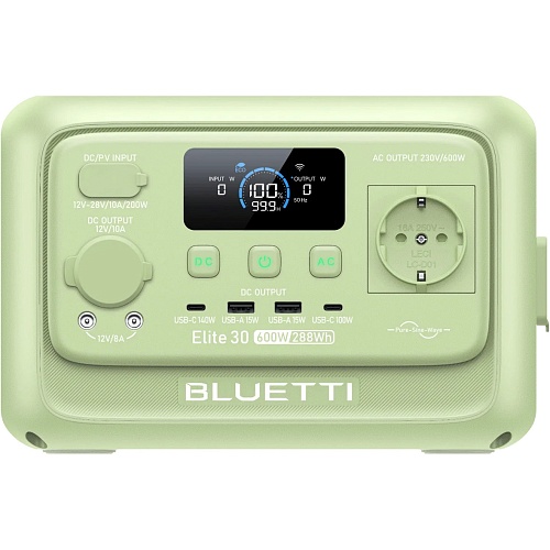 Зарядная станция BLUETTI Elite 30 V2 600W Green (P-EL30V2-EU-GY-GR-010)