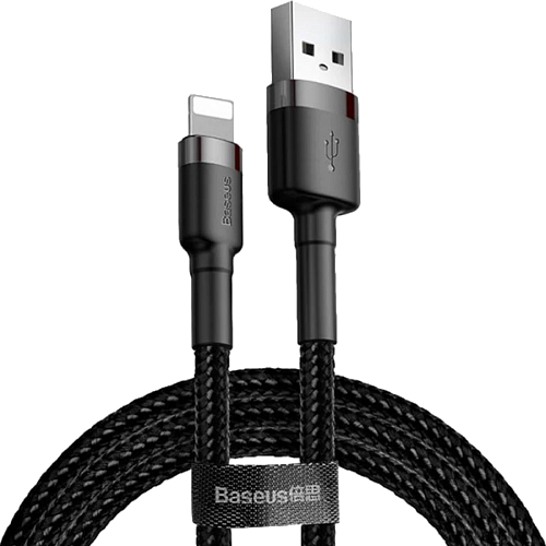 Кабель Baseus Cafule Cable USB for Lightning Gray/Black 2м (CALKLF-CG1)