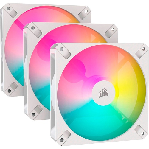 Комплект вентиляторов Corsair iCUE AR120 Digital RGB White 3шт (CO-9050169-WW)