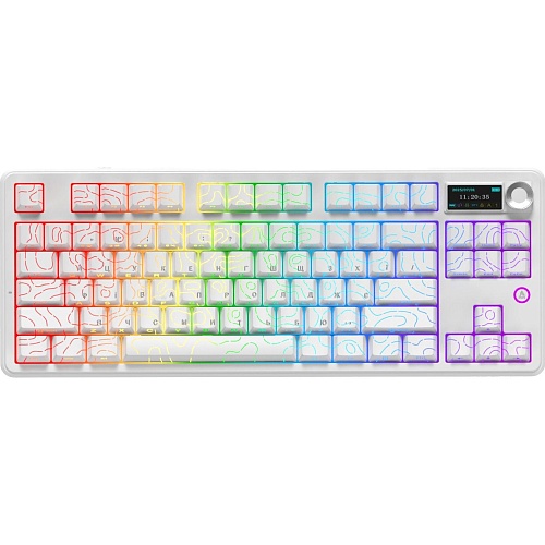Клавиатура Ajazz AK870 V2 Maillard Switch White (AK870-V2-S-W)