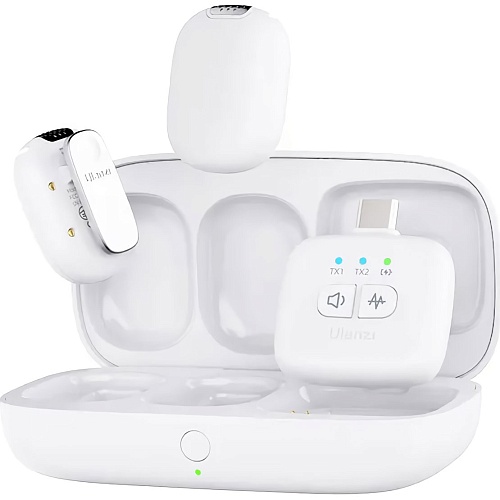 Микрофонная радиосистема Ulanzi A30 USB-C/Lightning White (UV-A013GBW1)
