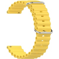 Универсальный ремешок для смарт-часов Ocean Band 22mm Yellow