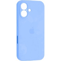 Чехол Silicone Case Camera Protect для Apple iPhone 16 Sierra Blue AA