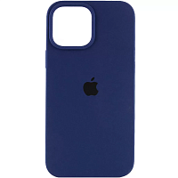 Чехол Silicone Case для Apple iPhone 14 Pro (Deep Navy) AA