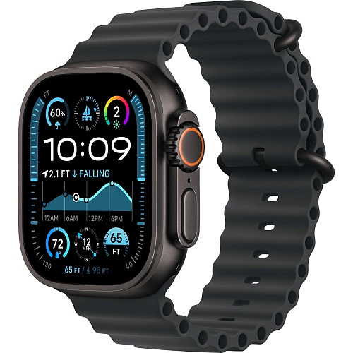 Смарт-годинник Apple Watch Ultra 2 49mm Black Titanium Case with Black Ocean Band (MX4P3) - придбати в Дніпрі, Україні: ціна, характеристики | інтернет-магазин TOUCH