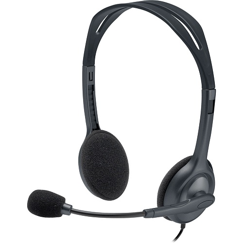 Комп'ютерна гарнітура Logitech H111 Stereo (981-000593)  - придбати в Дніпрі, Україні: ціна, характеристики | інтернет-магазин TOUCH