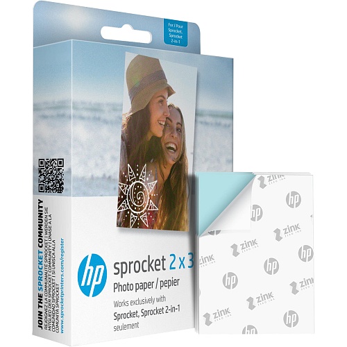Бумага для фотопринтера HP Sprocket Zink 2x3'' 100шт (HPIZ2X3100)