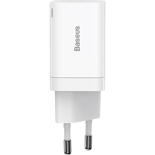 Сетевое зарядное устройство Baseus Super Si Pro 30W USB-C + USB-A White (CCSUPP-E02)
