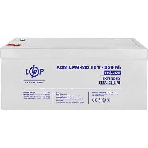 Аккумулятор LogicPower AGM-MG 12V (12V/250Ah/3000Wh) (4198)