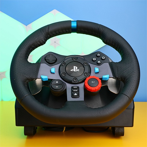 Игровой руль с педалями Logitech G29 Driving Force Racing Wheel (941-000110, 941-000112) REF Б/У