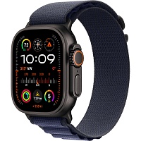 Смарт-часы Apple Watch Ultra 2 49mm Black Titanium Case with Navy Alpine Loop Small (MYTF3+MYPW3)