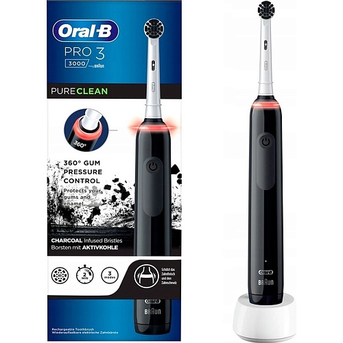 Электрическая зубная щетка Oral-B D505 PRO 3 3000 Black Витрина