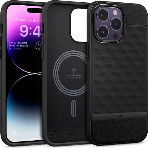 Чехол Caseology Parallax Mag для Apple iPhone 14 Pro Max Matte Black (ACS04858)