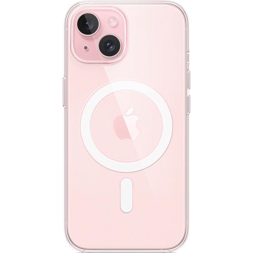 Чехол Clear Case with MagSafe для Apple iPhone 15 Transparent AAA