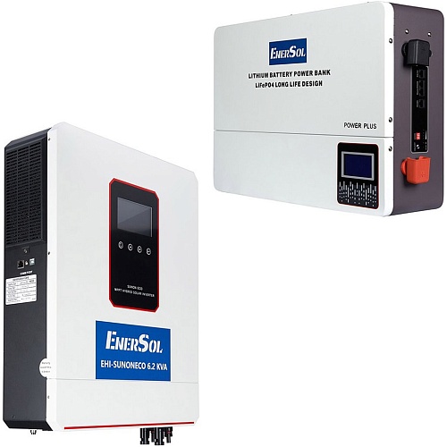 Система зберігання енергії EnerSol EHI-SUNONECO6.2KW + АКБ EnerSol EB-SK LiFePO4 5120Wh - придбати в Дніпрі, Україні: ціна, характеристики | інтернет-магазин TOUCH