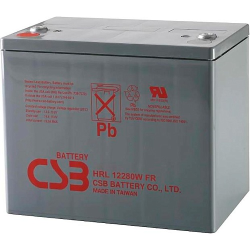 Аккумулятор CSB AGM 12V (12V/75Ah/900Wh) (HRL12280WFR)