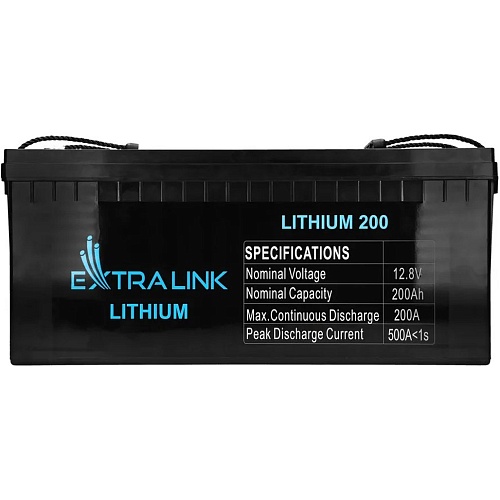 Аккумулятор Extralink LiFePO4 12V (12.8V/200Ah/2560Wh) (EX.30479)