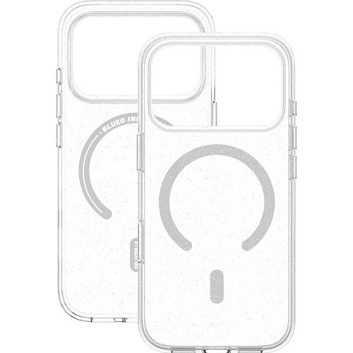 Чехол Blueo Crystal Drop PRO Case with MagSafe для Apple iPhone 17 Pro Glitter Transparent (B41-I17PGTR(M))