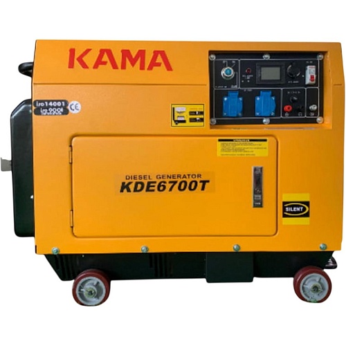 Генератор дизельный Kama KDE6700T 5/5.5 кВт