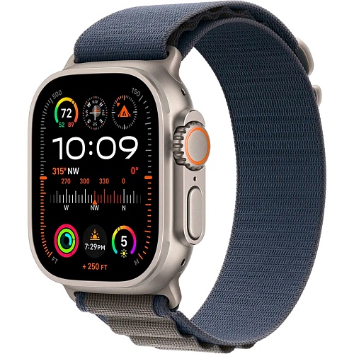 Смарт-часы Apple Watch Ultra 2 49mm Titanium Case with Blue Alpine Loop Small (MREK3)