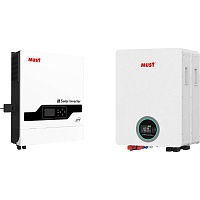 Система зберігання енергії Must PV18-8048PRO II 8kW + 2 АКБ LP16-48100 10.2kWh (51.2V/100Ah/5120Wh) - придбати в Дніпрі, Україні: ціна, характеристики | інтернет-магазин TOUCH