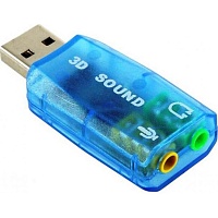 Звуковая карта Dynamode USB-SOUNDCARD 2.0 Blue