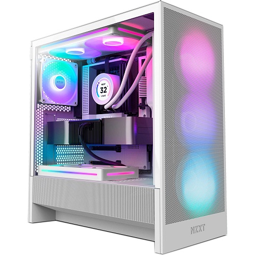 Корпус NZXT H5 Flow RGB White (CC-H52FW-R1) - придбати в Дніпрі, Україні: ціна, характеристики | інтернет-магазин TOUCH