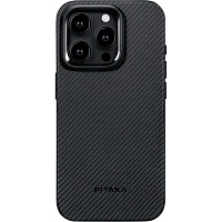 Чехол Pitaka MagEZ Case Pro 4 600D Twill для Apple iPhone 15 Pro Max Black/Grey (KI1501PMPA)