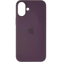 Чехол Silicone Case with MagSafe для Apple iPhone 16 Plus Plum AAA