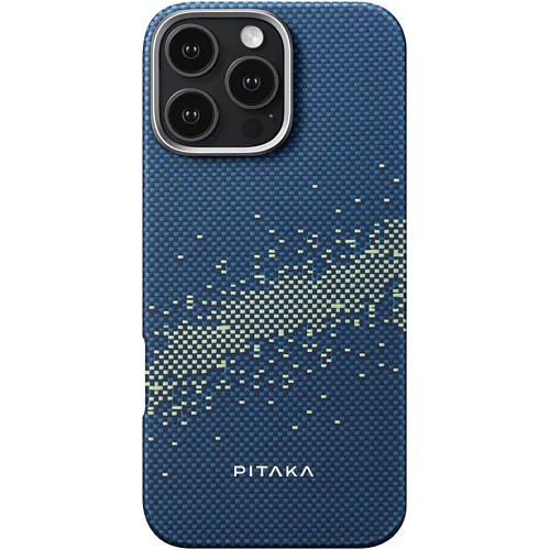 Чехол Pitaka Tactile Woven Case StarPeak MagEZ для Apple iPhone 16 Pro Max Milky Way Galaxy (KI1602PMYG)