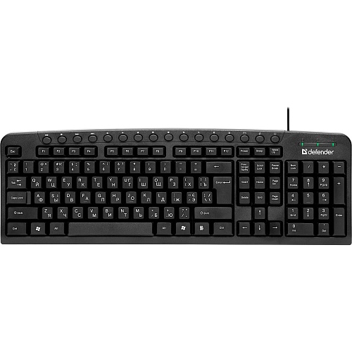 Клавиатура Defender Focus HB-470 UKR USB Black (45471)