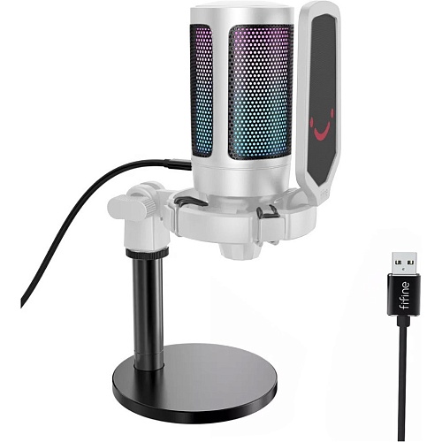 Мікрофон Fifine AmpliGame A6W RGB - придбати в Дніпрі, Україні: ціна, характеристики | інтернет-магазин TOUCH
