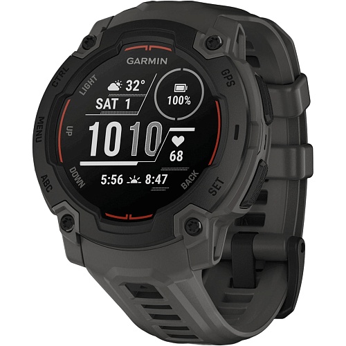 Смарт-часы Garmin Instinct E 45mm Black with Charcoal Band (010-02933-00)