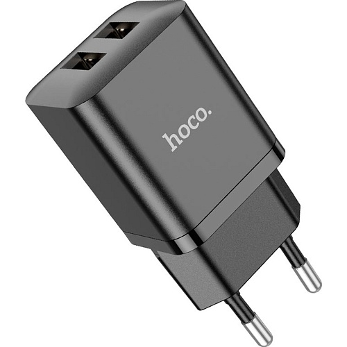 Сетевое зарядное устройство Hoco N25 2 USB Black