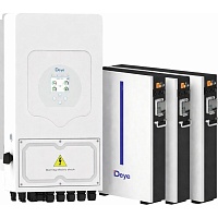 Система хранения энергии Deye SUN-8K-SG05LP3-EU-SM2 8kW + 3 АКБ RW-M6.1-B 18.4 kWh (51.2V/120Ah/6144Wh)