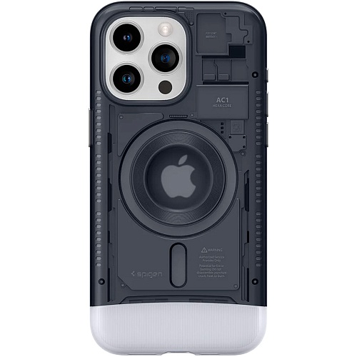 Чехол Spigen Classic C1 MagFit with MagSafe для iPhone 15 Pro Graphite (ACS06742)