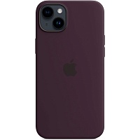 Чехол Silicone Case with MagSafe для Apple iPhone 14 Elderberry ААА
