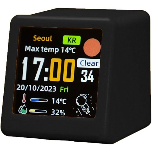 Умная метеостанция GeekMagic Ultra Smart WiFi Weather Forecast Station Black