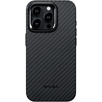 Чехол Pitaka MagEZ Case Pro 4 1500D Twill для Apple iPhone 15 Pro Max Black/Grey (KI1501PMP)