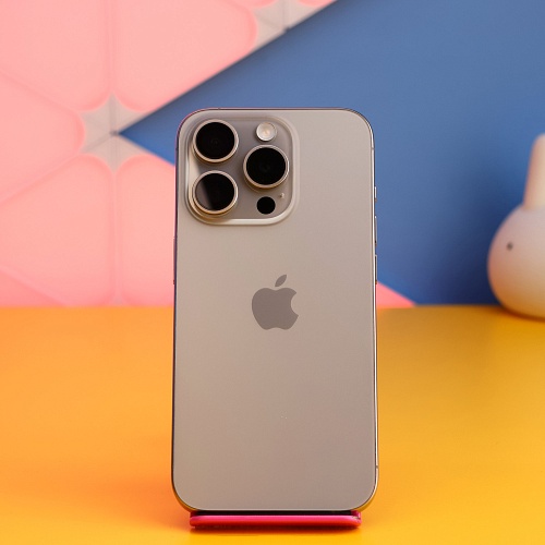 Смартфон Apple iPhone 15 Pro 128GB Natural Titanium (MTUX3) Б/У - придбати в Дніпрі, Україні: ціна, характеристики | інтернет-магазин TOUCH
