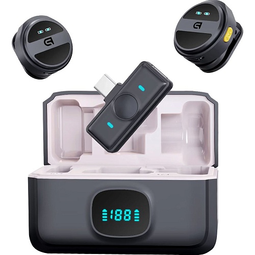 Микрофонная радиосистема ArmorStandart ASM4 2in1 USB-C Black (ARM88480)
